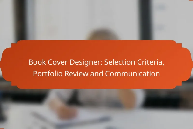 Book Cover Designer: Selection Criteria, Portfolio Review and Communication