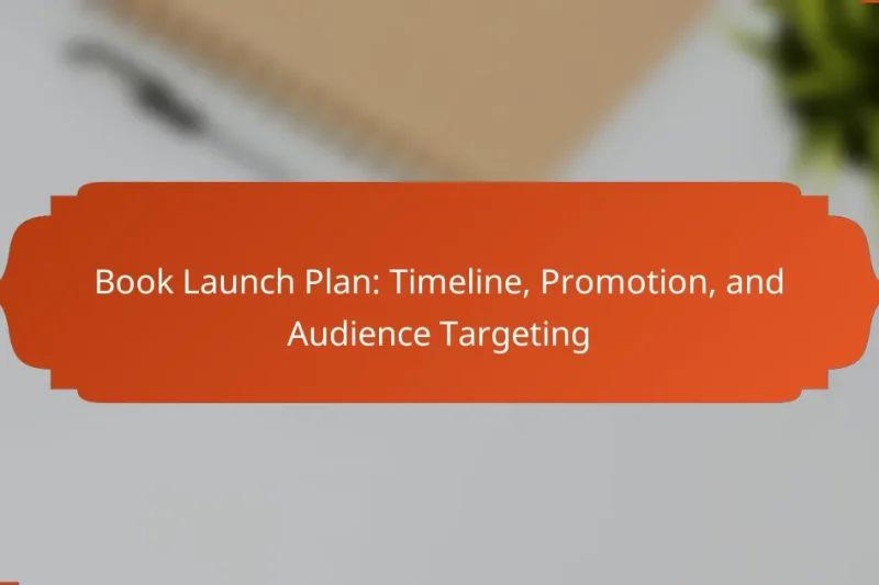Book Launch Plan: Timeline, Promotion, and Audience Targeting