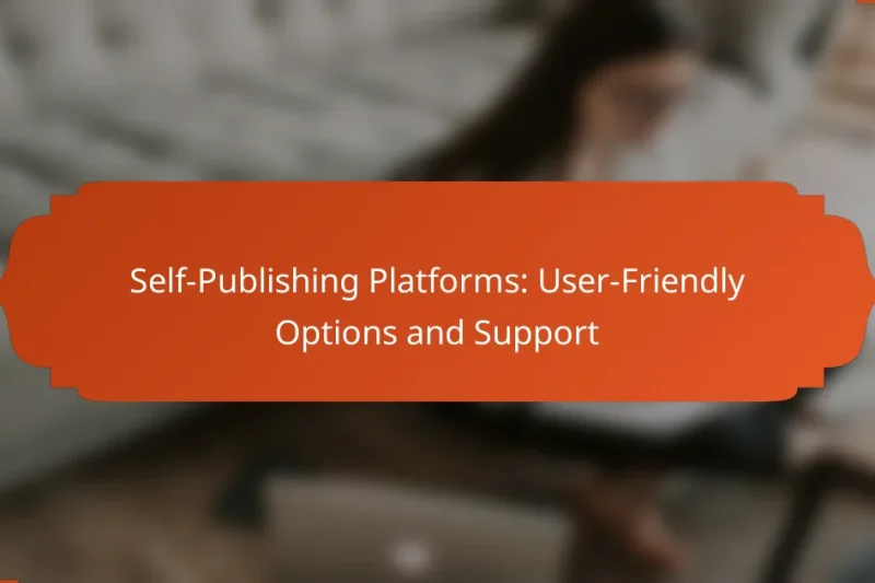 Self-Publishing Platforms: User-Friendly Options and Support