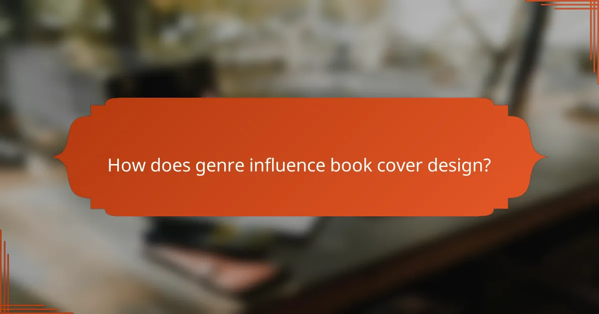 How does genre influence book cover design?